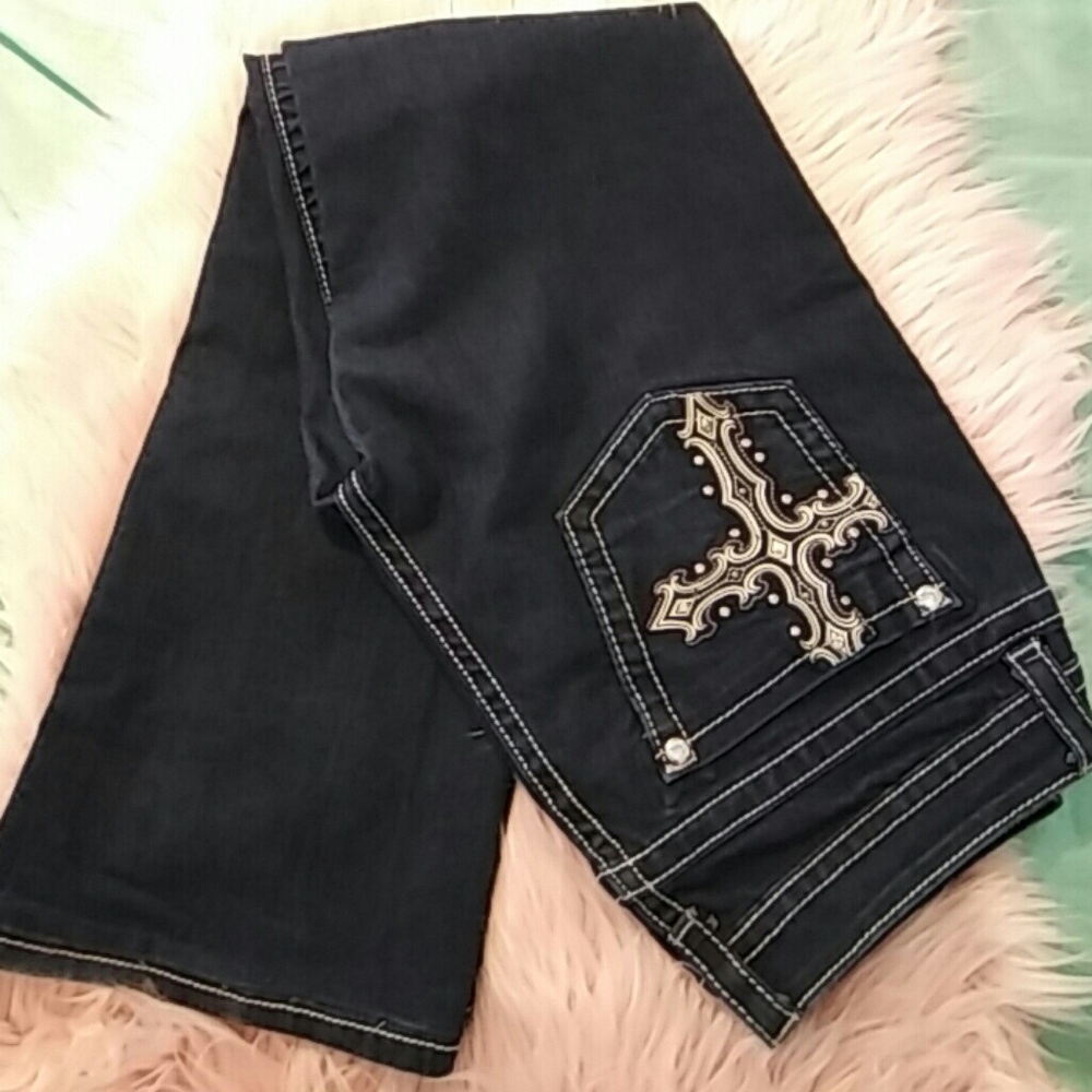 Miss me boot cut dark denim
